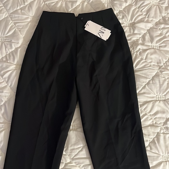 Zara black stretchy slacks size Medium - Picture 3 of 6